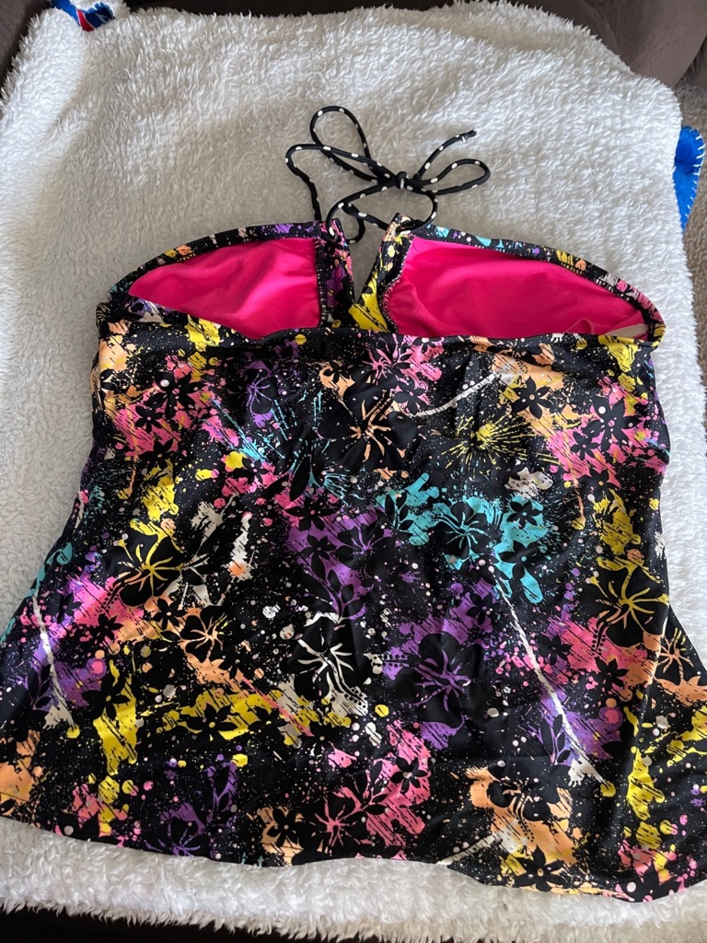 Arizona Jean Company Pink and Multicolor Floral Swim Set - Picture 3 of 7